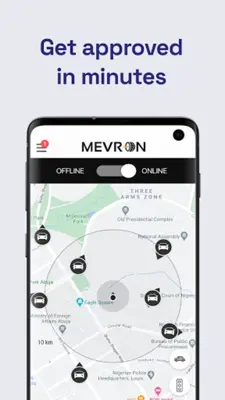 Mevron Driver android App screenshot 1